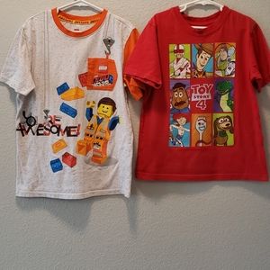 2 T-Shirts for boys Lego & Toy Story 4